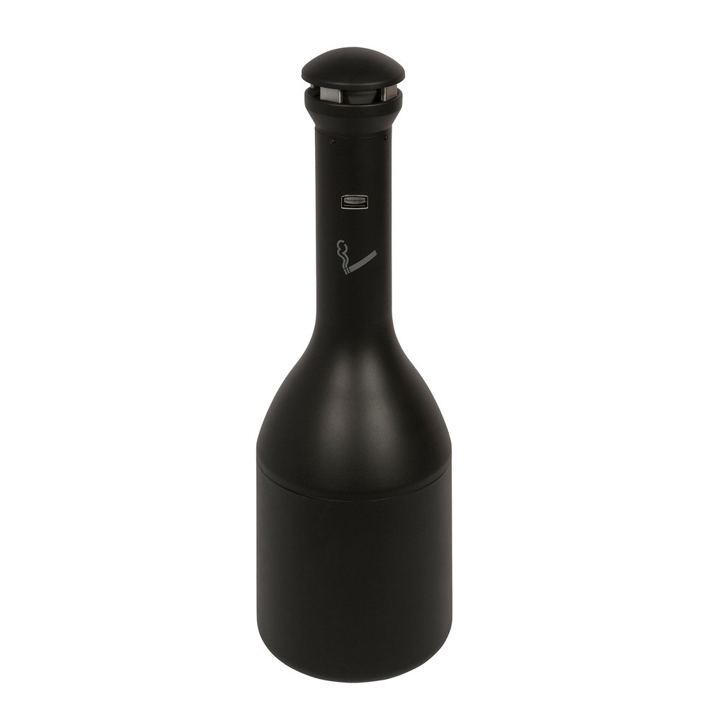 Image of Zuverlässiger Standaschenbecher im edlen Design Mit dem Standascher Infinity™ entsorgen Sie Zigarettenstummel und Asche praktisch und platzsparend. Aus wetterbeständigem Vollmetall gefertigt, ist der Ascher korrosionsgeschützt und eignet sich für den Auss