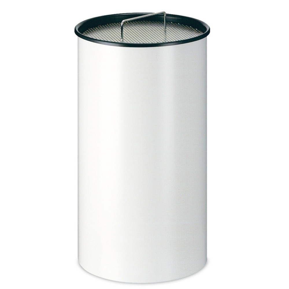 Image of Witterungsbeständiger Standascher RONDO – zur Einrichtung von Raucherzonen Mit dem Standascher RONDO bieten Sie Kunden und Mitarbeitern die Möglichkeit, Zigarettenreste und Asche schnell und sauber zu entsorgen. Der RONDO-Standascher ist aus Stahlblech ge