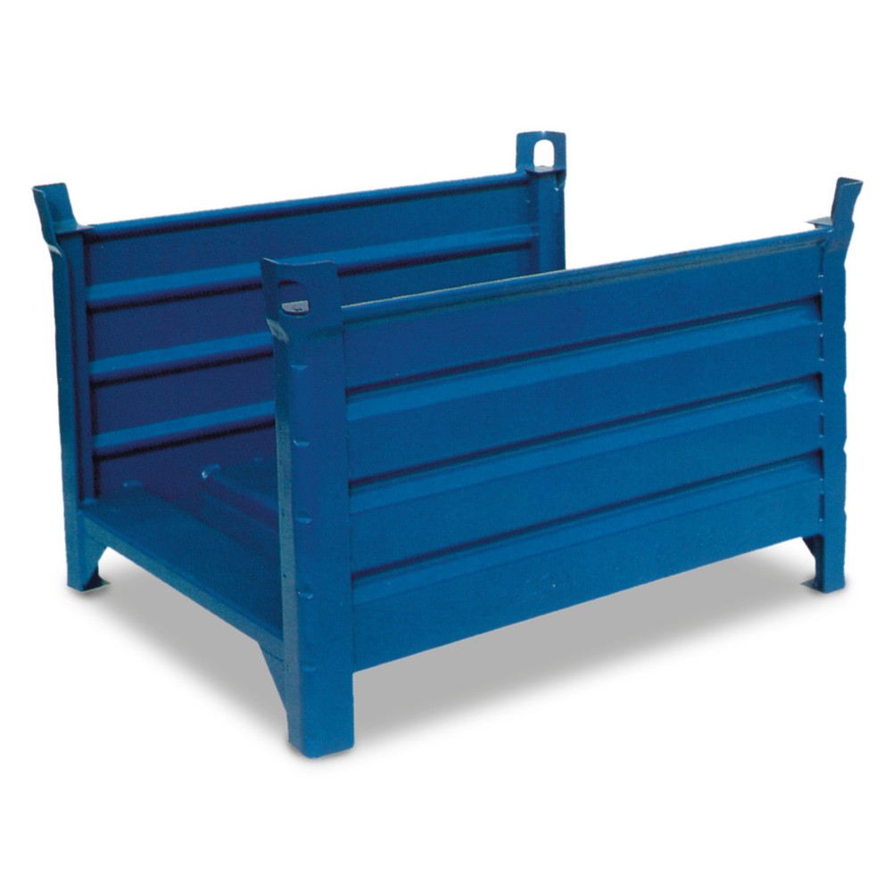 Image of Stapelbehälter HESON® für die Lagerung und den Transport Ob Profilbretter, Stabstähle oder Fahnenmastern: In vielen Betrieben kommen stabförmige Gegenstände zum Einsatz. Für den Umgang mit Langgut dient Ihnen dieser Stapelbehälter HESON® als verlässliches