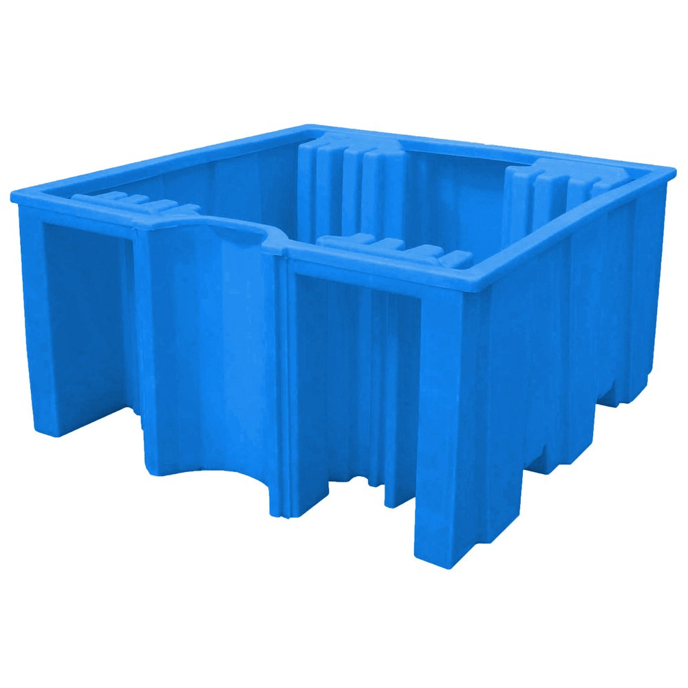 Image of Fachgerechte Lagerung mit der Steinbock® Auffangwanne für KTC/IBC aus Polyethylen Die fachgerechte Lagerung von IBC-Stationen erfolgt mit der Steinbock® Auffangwanne für KTC/IBC aus Polyethylen einfach und sicher. Die Auffangwannen verfügen über die allge