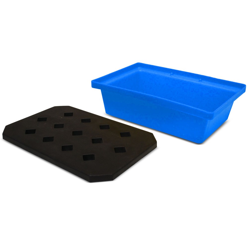 Image of Steinbock® Kleingebindewanne aus PE – Modular zu Flächenschutzsystem erweiterbar Die Steinbock® Kleingebindewanne aus PE dient Ihrer Sicherheit im Umgang mit Gefahrstoffen – ob bei Lagerung, Gebrauch oder Transport. Nahtlos verarbeitet und aus Polyethylen