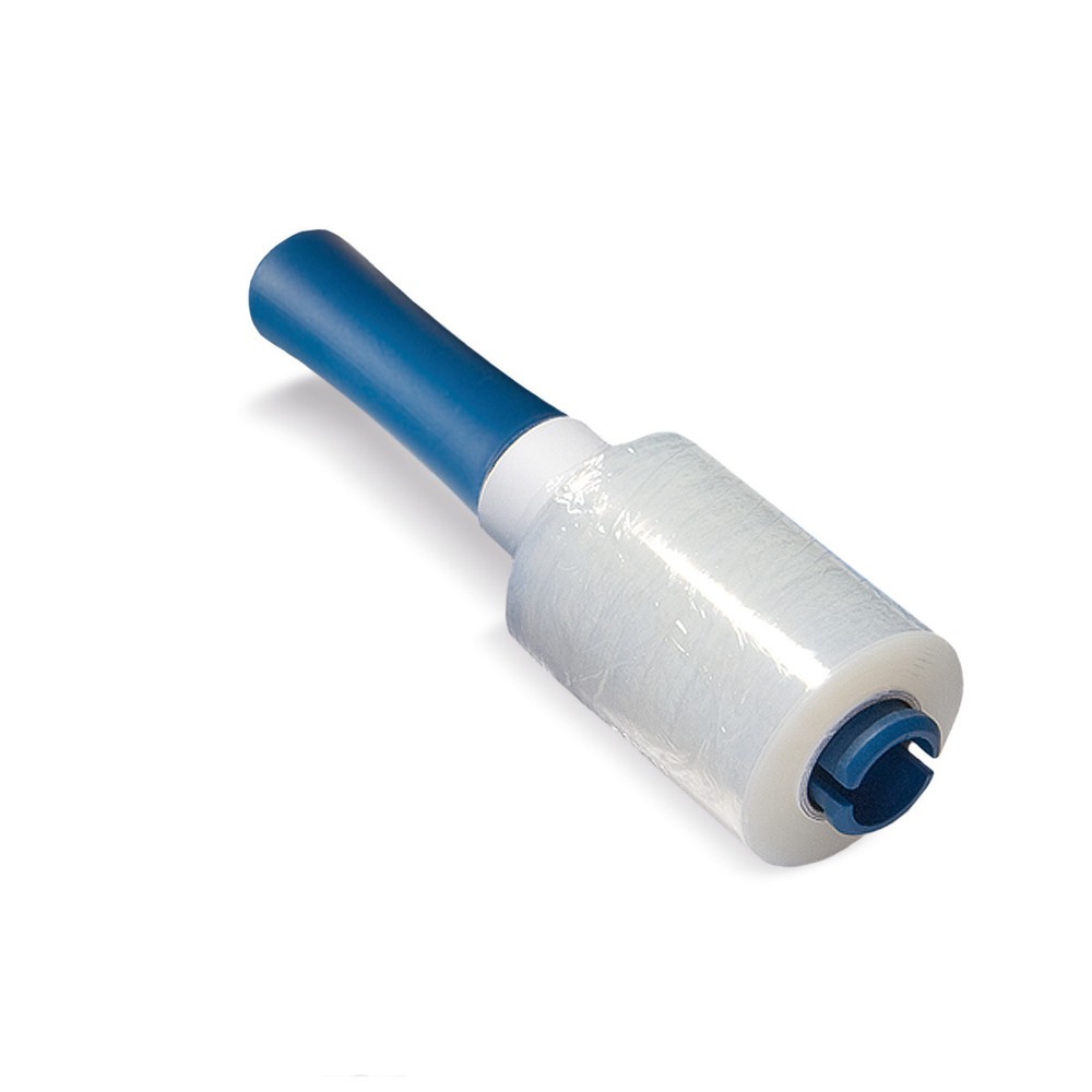 Image of Handstretch-Folien zum manuellen Stretchen Die Stretchfolie zum Bündeln besteht aus transparenten Polyethylen (PE) und passt sich leicht jeder beliebigen Form an. Sie ist geeignet zur Ladungssicherung auf einer Palette und zum Schmutz-, Nässe- und Diebsta