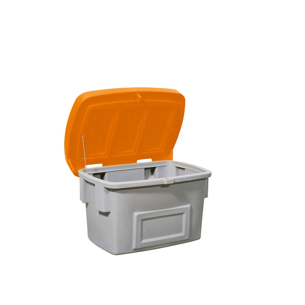 Image of  In verschiedenen Grössen und FarbkombinationenStreugutbehälter SB 200, grau/orange, 200 Liter Streugutbehälter SB 200, grau/orange, 200 Liter