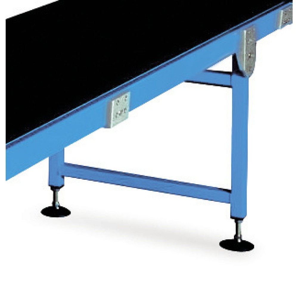 Image of  Gesamthöhe (Förderer + Stützen): 400 bis 900 mm (je nach Ausführung) Stützen für Gleitbandförderer, Bahnbreite 100 mm, Höhe 400 mm Stützen für Gleitbandförderer, Bahnbreite 100 mm, Höhe 400 mm