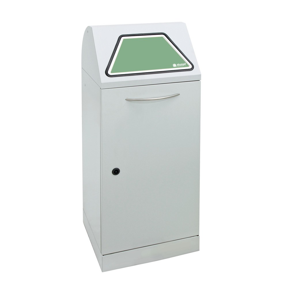 Image of TÜV/GS-geprüfter Abfalleimer mit selbstlöschendem Inneneinsatz Papier, Plastik und andere Wertstoffe entsorgen Sie in dem stumpf® Wertstoffsammler inkl. Innenbehälter einfach und auf hygienische Art und Weise. Werfen Sie Abfälle bequem und kontaktarm in d