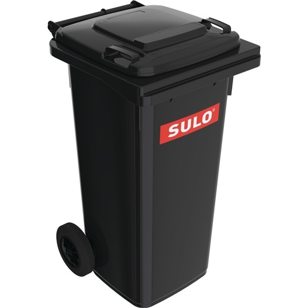 Image of  leicht zu reinigenSULO Müllgrossbehälter, fahrbar, nach EN 840, 120 l HDPE anthrazitgrau SULO Müllgrossbehälter, fahrbar, nach EN 840, 120 l HDPE anthrazitgrau