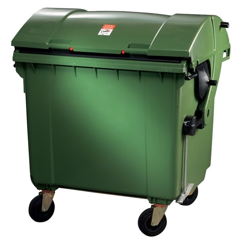 Image of  Fingerschutzleiste, keine scharfen KantenSULO Müllgrossbehälter, fahrbar, nach DIN EN 840-3, 1,1 m³ HDPE grün SULO Müllgrossbehälter, fahrbar, nach DIN EN 840-3, 1,1 m³ HDPE grün