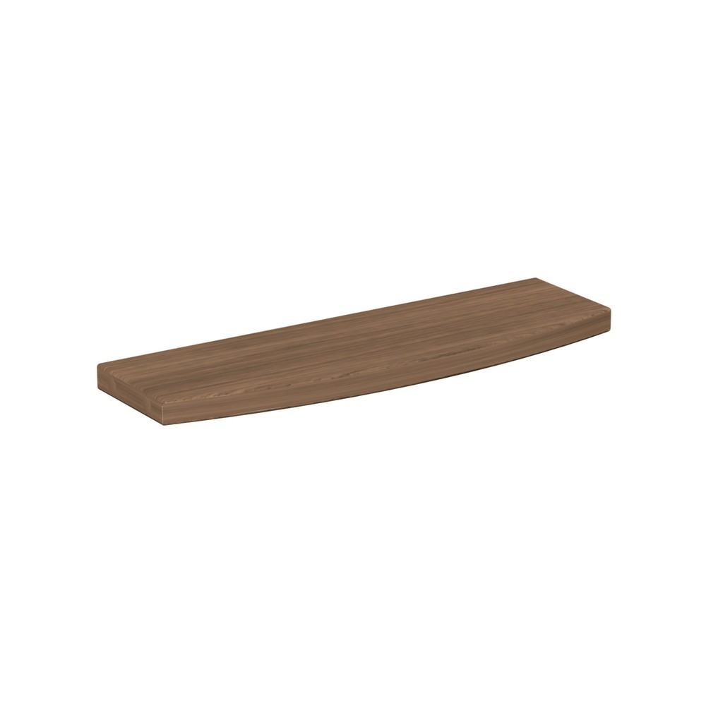 Image of  In unterschiedlichen Farbdekors verfügbarTaschenablage für Thekensystem, gerundet, Nussbaum Taschenablage für Thekensystem, gerundet, Nussbaum