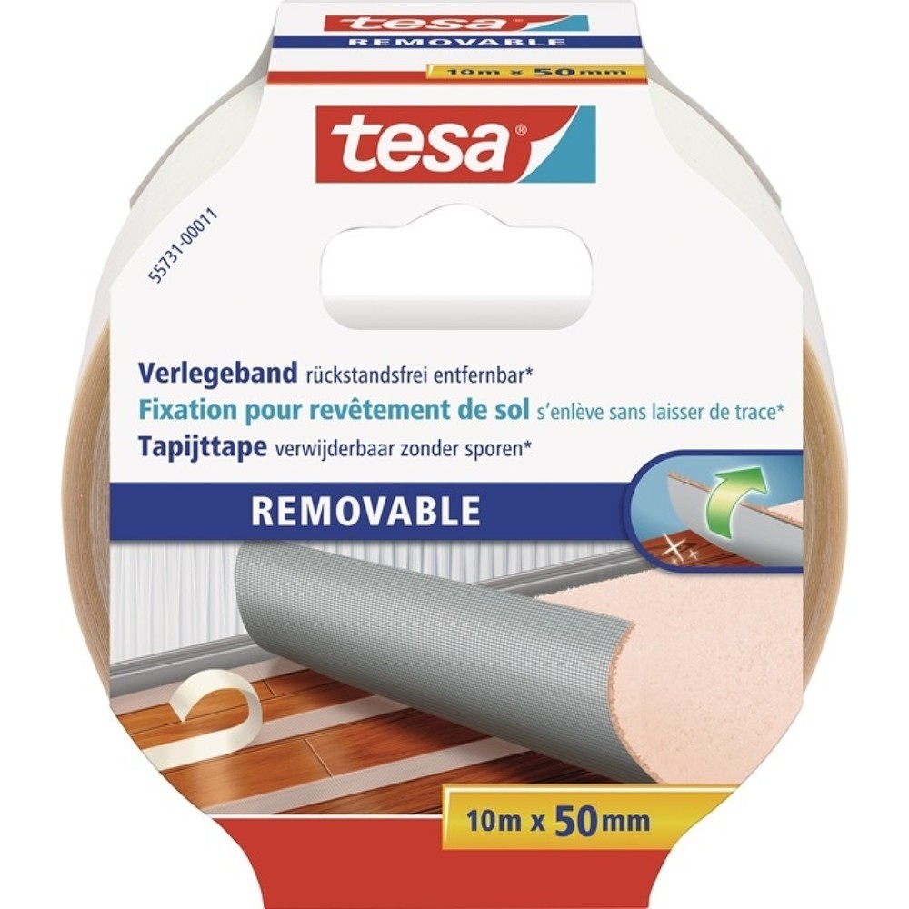 Image of  Modell: 55731TESA Doppelseitiges Verlegeband 55731, Länge 10 m Breite 50 mm, Rolle TESA Doppelseitiges Verlegeband 55731, Länge 10 m Breite 50 mm, Rolle