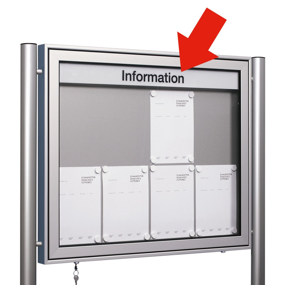 Image of bis 20 BuchstabenTextleiste für Schaukästen, weiss Textleiste für Schaukästen, weiss