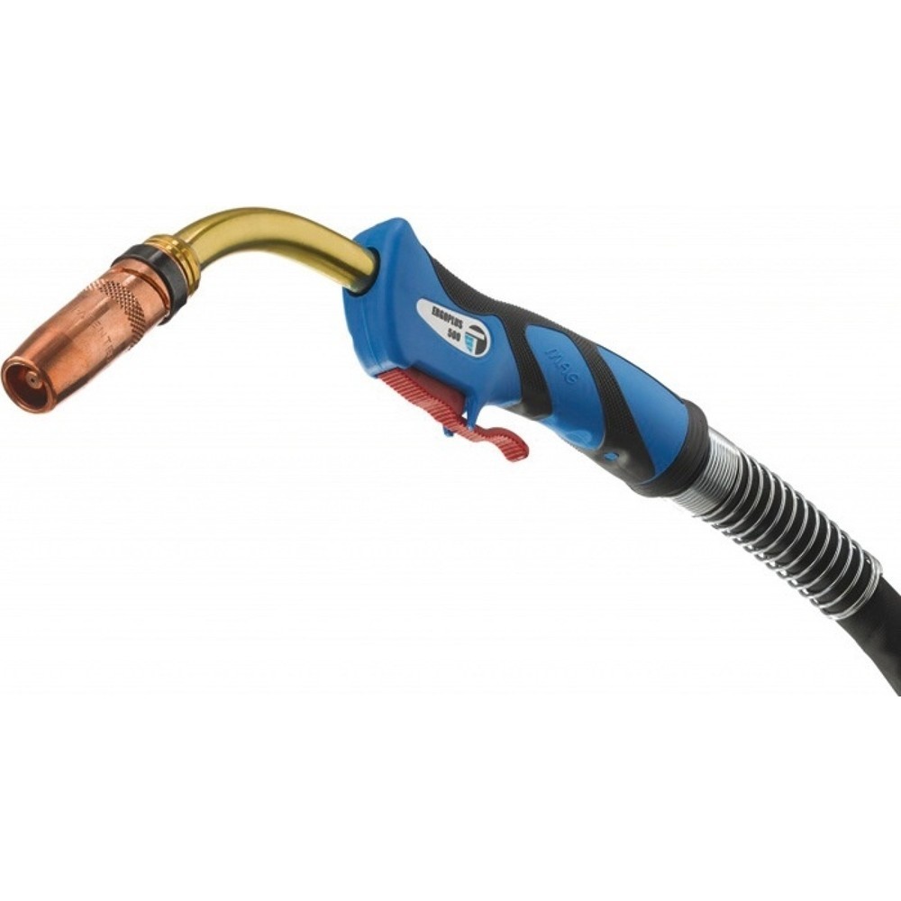 Image of  Gasverbrauch: 14l/minTRAFIMET MIG/MAG Schweissbrenner ERGOPLUS 500, 3 m, flüssiggekühlt, Standard TRAFIMET MIG/MAG Schweissbrenner ERGOPLUS 500, 3 m, flüssiggekühlt, Standard