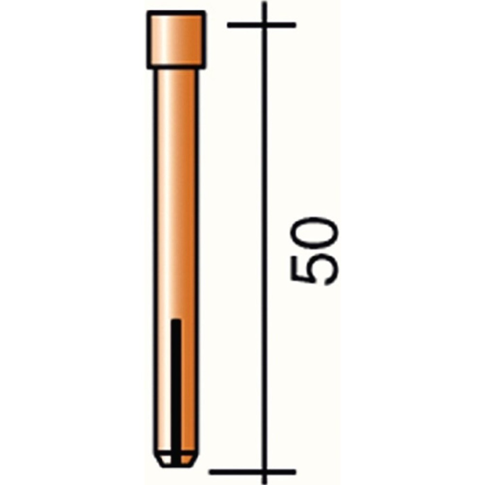 Image of  Ausführung: StandardTRAFIMET Spannhülse, Länge 50 mm, Ø 3,2 mm, passend für ERGOTIG 17/18/26 TRAFIMET Spannhülse, Länge 50 mm, Ø 3,2 mm, passend für ERGOTIG 17/18/26