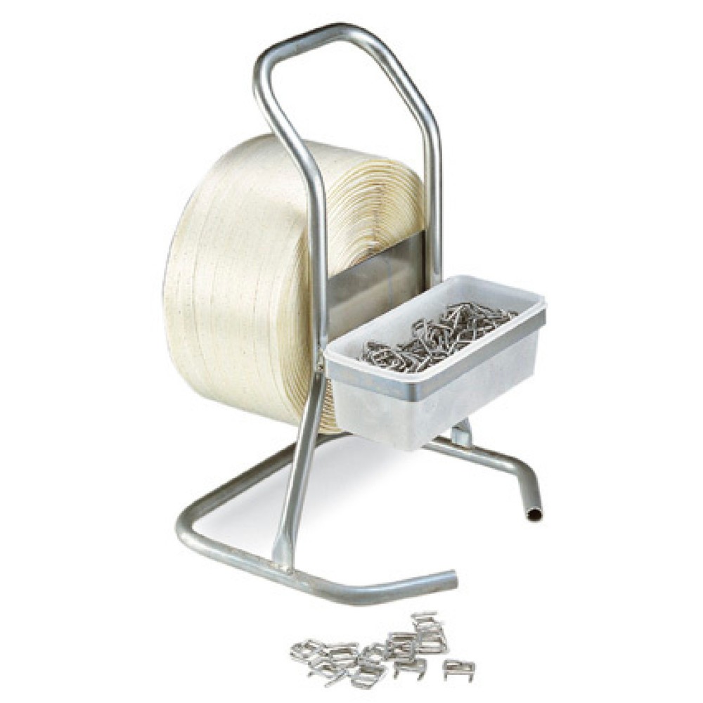 Image of  Farbe: SilberTragbarer Abroller, für Polyesterband, tragbar, für Kerndurchmesser 76 mm Tragbarer Abroller, für Polyesterband, tragbar, für Kerndurchmesser 76 mm