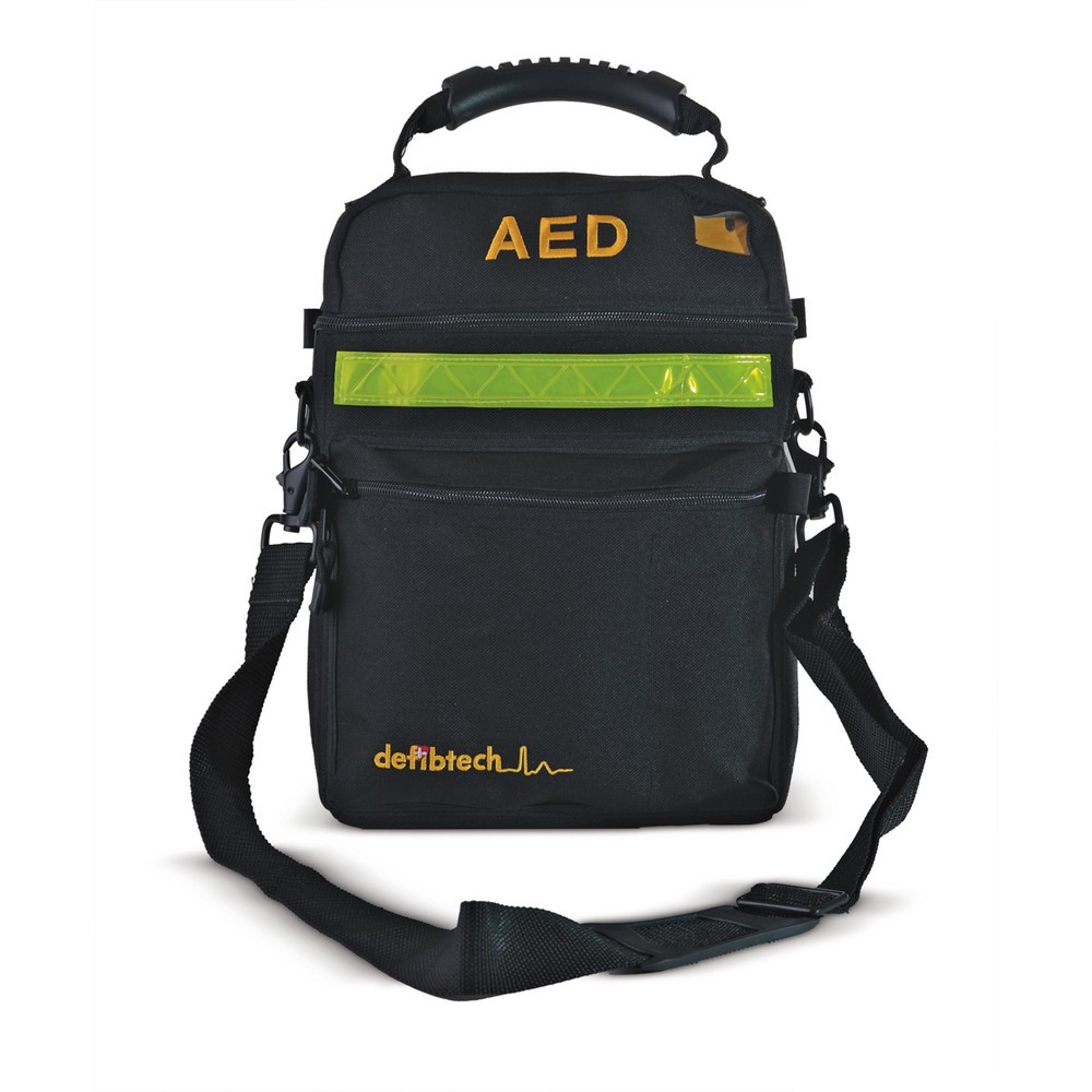 Image of  Reflektorstreifen an der Front gewährleisten gute SichtbarkeitTragetasche für Defibrillator AED u. Auto AED Tragetasche für Defibrillator AED u. Auto AED
