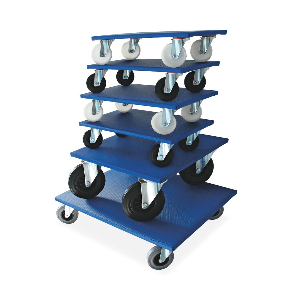 Image of Eine ideale Hilfe für den Umzug Möbel verladen und verschieben ist immer mit Mühe und Aufwand verbunden. Um kräfteschonend über längere Strecken Möbel zu bewegen, ist der Transportroller BASIC eine hervorragende Wahl. Einfach unter das Transportgut gescho