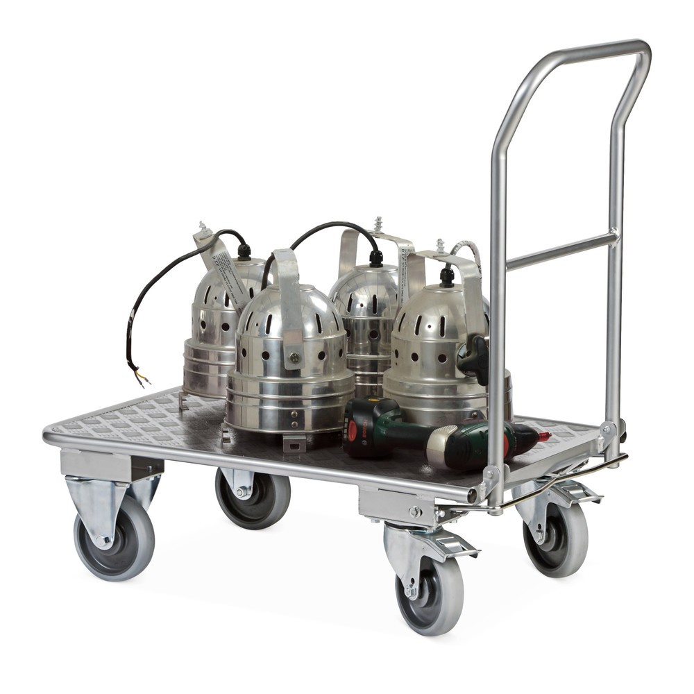 Image of Platzsparender Transportwagen für vielfältige Einsatzbereiche Mit dem Transportwagen Ameise®, Aluminium bewegen Sie zahlreiche Materialien und Güter einfach zwischen Arbeits- und Lagerstätten. 150 kg finden auf dem schutzlackierten Rahmen mit rutschhemmen