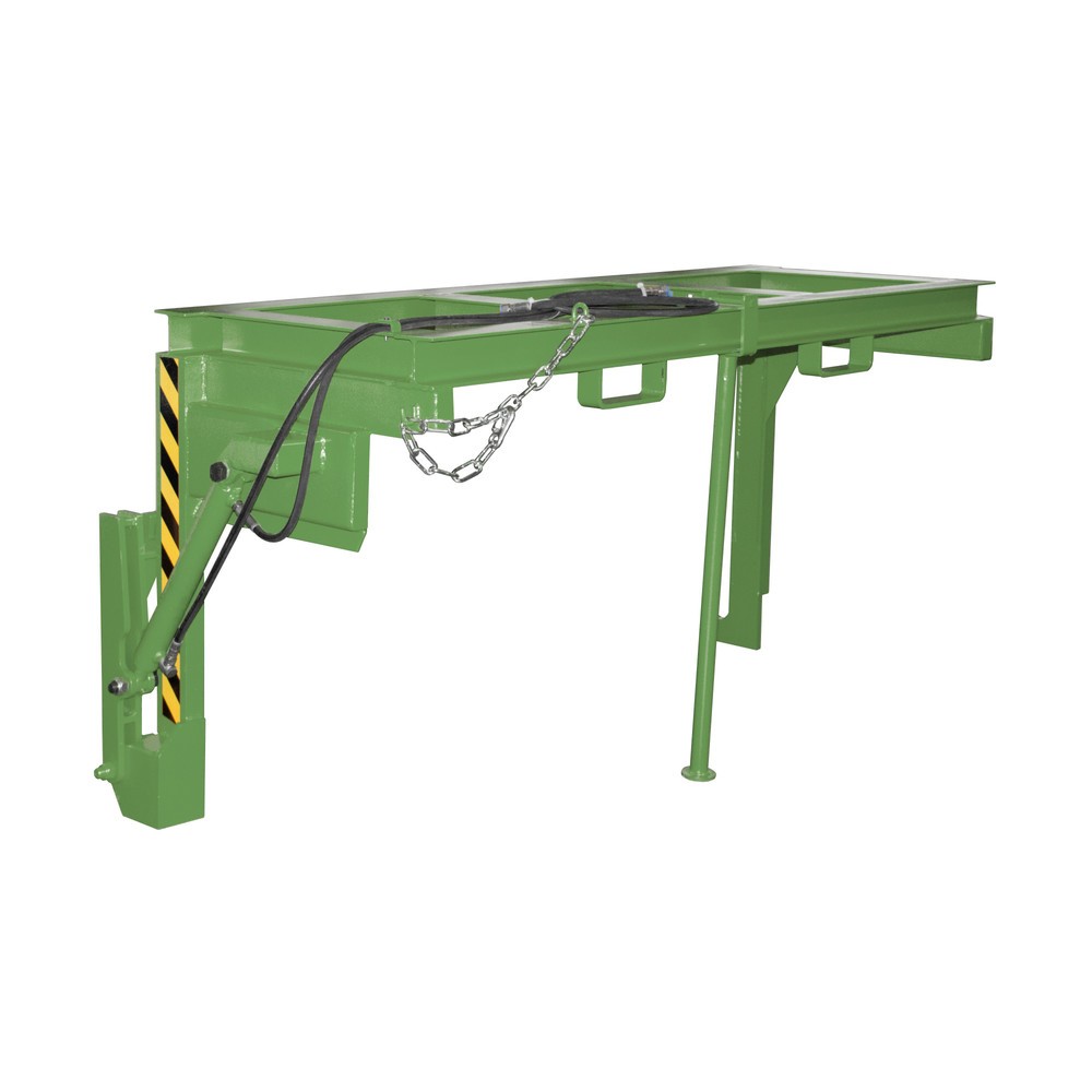 Image of  Mit Einfahrbügel für GabelstaplerTraverse Typ BST-H für stapelbare Kippbehälter, TK 2.000 kg, Volumen 2 m³, RAL 6011 resedagrün Traverse Typ BST-H für stapelbare Kippbehälter, TK 2.000 kg, Volumen 2 m³, RAL 6011 resedagrün