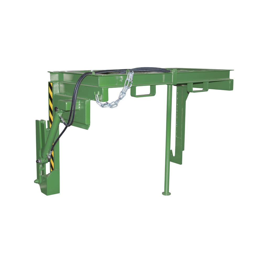 Image of  Mit Einfahrbügel für GabelstaplerTraverse Typ BST-H für stapelbare Kippbehälter, TK 2.000 kg, Volumen 1,5 m³, RAL 6011 resedagrün Traverse Typ BST-H für stapelbare Kippbehälter, TK 2.000 kg, Volumen 1,5 m³, RAL 6011 resedagrün