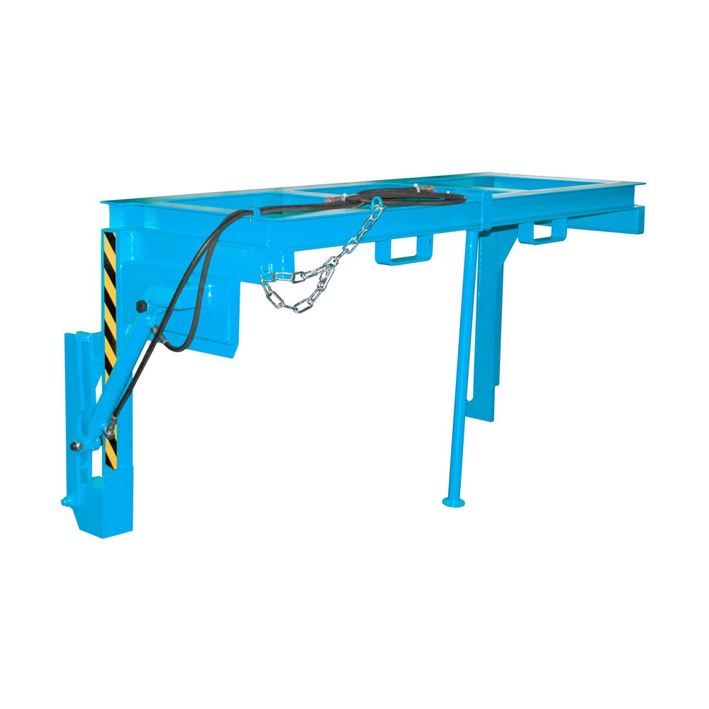 Image of  Mit Einfahrbügel für GabelstaplerTraverse Typ BST-H für stapelbare Kippbehälter, TK 2.000 kg, Volumen 2 m³, RAL 5012 lichtblau Traverse Typ BST-H für stapelbare Kippbehälter, TK 2.000 kg, Volumen 2 m³, RAL 5012 lichtblau