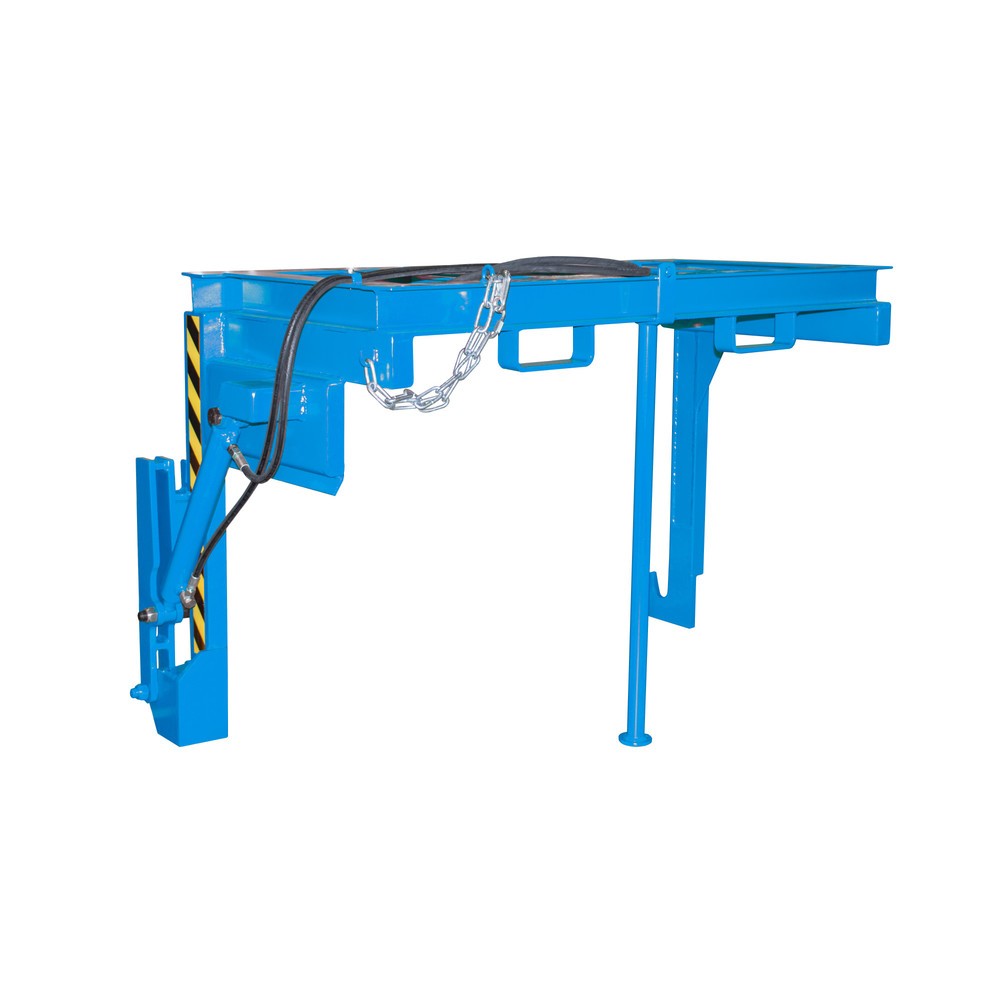 Image of  Mit Einfahrbügel für GabelstaplerTraverse Typ BST-H für stapelbare Kippbehälter, TK 2.000 kg, Volumen 1,5 m³, RAL 5012 lichtblau Traverse Typ BST-H für stapelbare Kippbehälter, TK 2.000 kg, Volumen 1,5 m³, RAL 5012 lichtblau