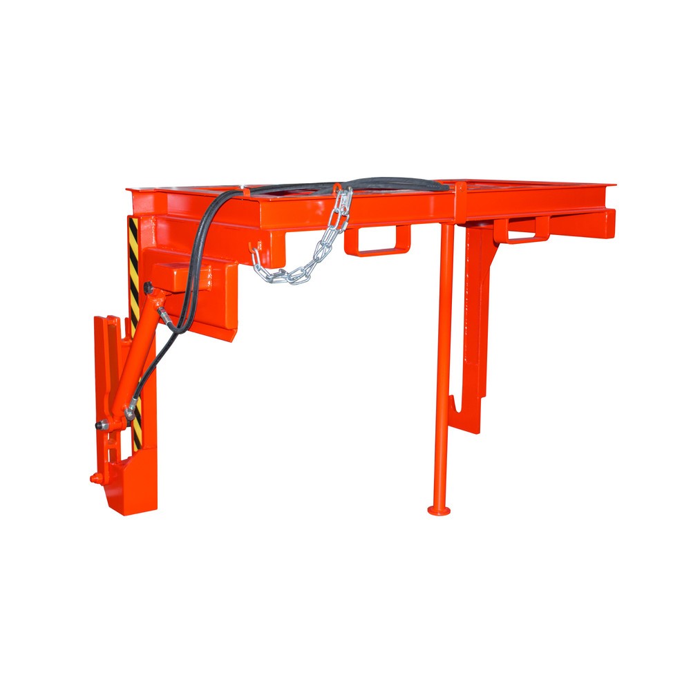 Image of  Mit Einfahrbügel für GabelstaplerTraverse Typ BST-H für stapelbare Kippbehälter, TK 2.000 kg, Volumen 1,5 m³, RAL 3000 feuerrot Traverse Typ BST-H für stapelbare Kippbehälter, TK 2.000 kg, Volumen 1,5 m³, RAL 3000 feuerrot