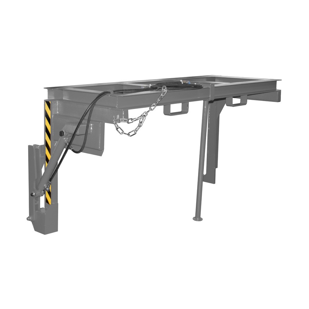 Image of  Mit Einfahrbügel für GabelstaplerTraverse Typ BST-H für stapelbare Kippbehälter, TK 2.000 kg, Volumen 2 m³, RAL 7005 mausgrau Traverse Typ BST-H für stapelbare Kippbehälter, TK 2.000 kg, Volumen 2 m³, RAL 7005 mausgrau