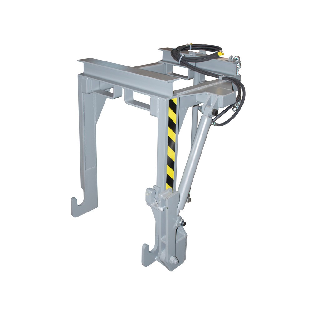 Image of  Mit Einfahrbügel für GabelstaplerTraverse Typ BST-H für stapelbare Kippbehälter, TK 500 kg, Volumen 0,3 m³, RAL 7005 mausgrau Traverse Typ BST-H für stapelbare Kippbehälter, TK 500 kg, Volumen 0,3 m³, RAL 7005 mausgrau