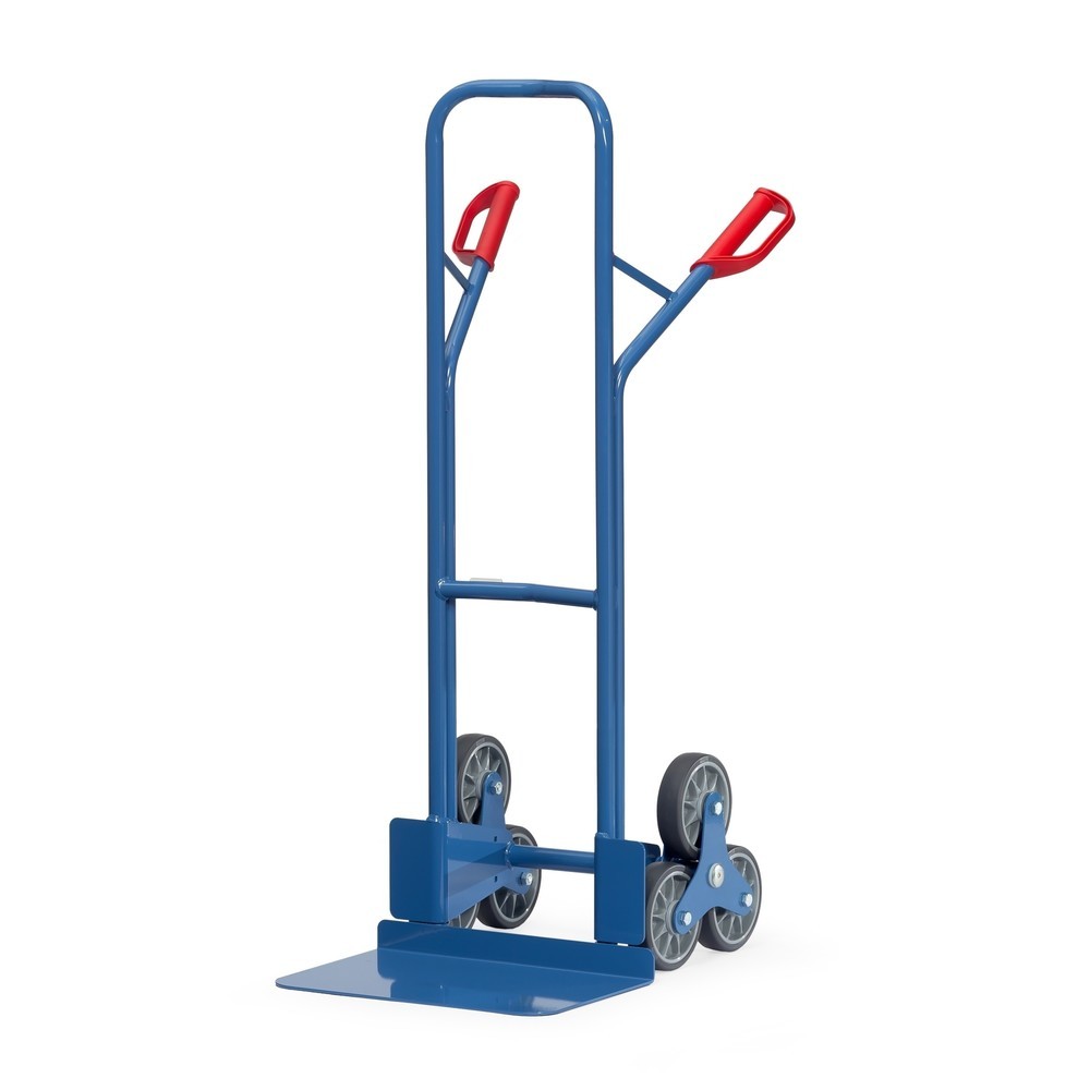 Image of Stufen sind kein Problem mehr mit dieser Treppenkarre von fetra® Ein schwieriges und unangenehmes Hindernis beim Transportieren und Verladen sind meist Treppen. Mit der Treppenkarre von fetra® ist auch dieses Hindernis leicht zu überbrücken und grosse und