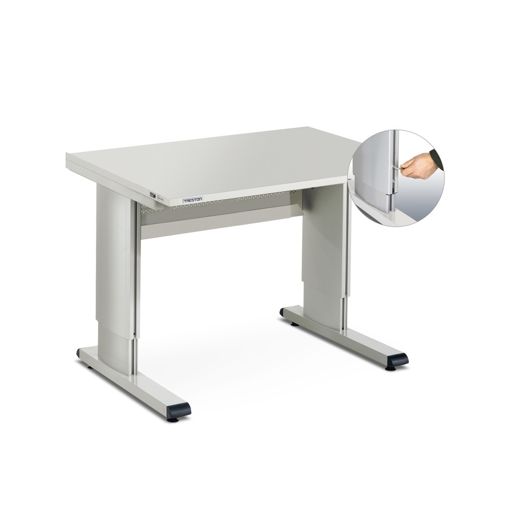 Image of Gute Ergonomie in Konstruktion und Design Der Arbeitstisch TRESTON, Typ WB, höhenverstellbar wurde zur Verwendung in anspruchsvollen Montageumgebungen entwickelt. Der TRESTON, Typ WB ist ein Arbeitstisch, der sich optimal an die jeweilige Arbeitsumgebung 