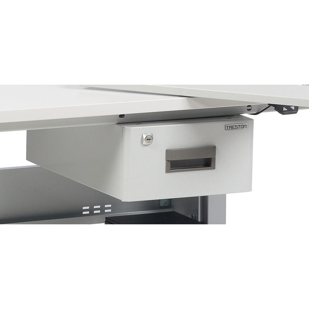 Image of ESD-geschützter Stahl-Schubladenschrank mit Auszugsicherung und Zentralverriegelung Ob als Ergänzung zur Werkbank oder zum Arbeits- oder Packtisch: Der TRESTON Schubladenblock ESD verwahrt Ihre Werkzeuge und Kleinstutensilien diebstahlsicher: dank Zentral