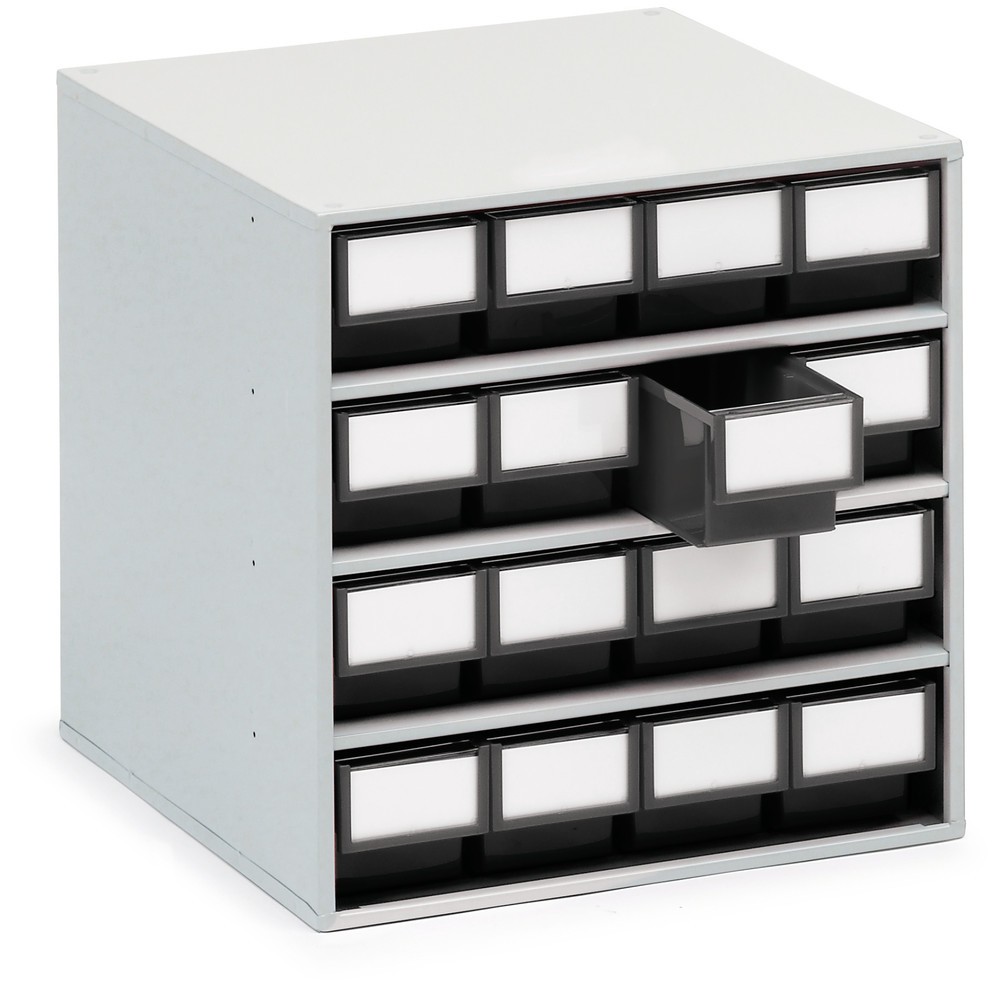 Image of Kleinteile mit Übersicht und in Griffweite aufbewahren: mit dem leitfähigen Kleinteilemagazin ESD Ob für den täglichen Gebrauch in Geschäften, Produktionsstätten oder Warenlagern: In dem TRESTON Schubladenmagazin ESD bewahren Sie Kleinteile übersichtlich 