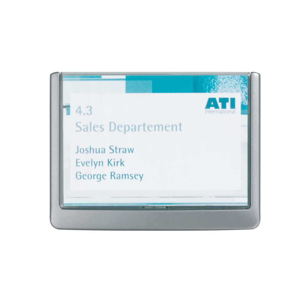 Image of Funktionale Türschilder DURABLE CLICK SIGN zur Kennzeichnung von Arbeitsräumen Dieses Beschilderungssystem ist schnell und einfach durch Anschrauben oder Ankleben an der gewünschten Stelle in Ihrem Betrieb angebracht. Die Türschilder DURABLE CLICK SIGN si