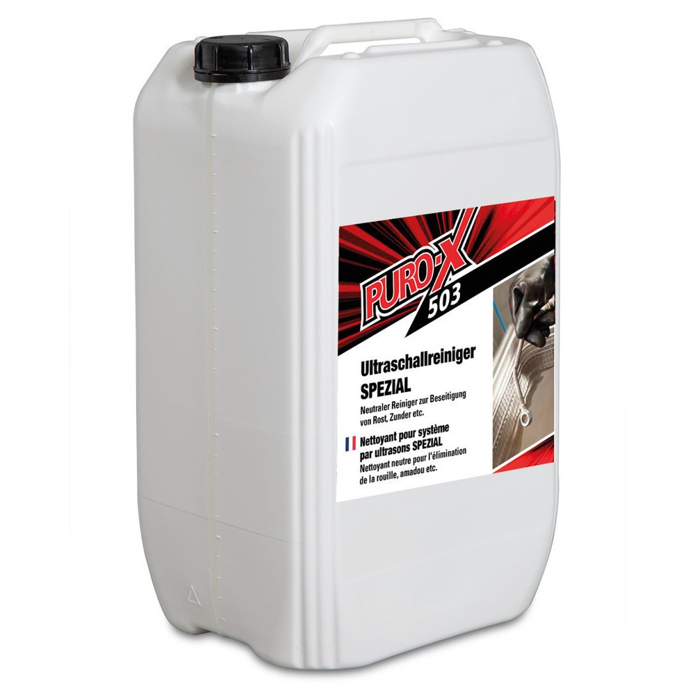 Image of  Eignet sich auch zur Tauchreinigung (ohne Ultraschall)Ultraschallreiniger Puro-X 502 Spezial, 25 Liter Ultraschallreiniger Puro-X 502 Spezial, 25 Liter