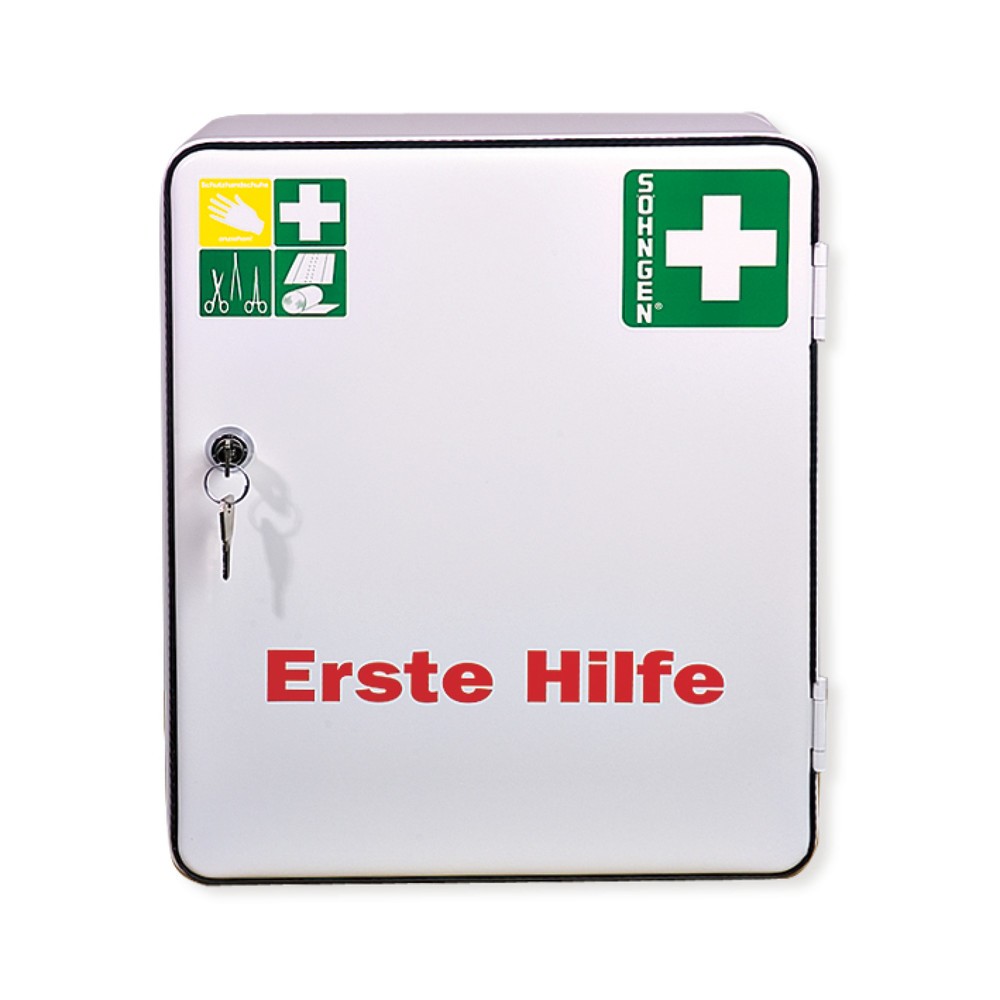 Image of Für schnelle Hilfe am Arbeitsplatz: Verbandschrank SÖHNGEN® City-Serie HEIDELBERG Ob Pflaster, Verband oder Kompresse – eine Erste-Hilfe-Grundausstattung gehört an jeden Arbeitsplatz. Sie suchen einen kompakten und robusten Aufbewahrungsschrank, in dem Si