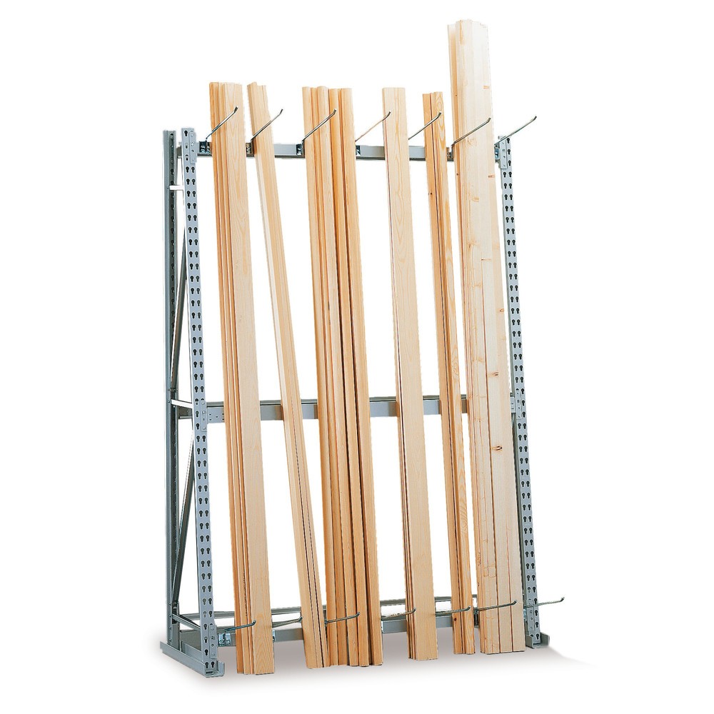 Image of Leichtgüter übersichtlich und sicher lagern mit einem einseitigen Grundfeld für das Vertikalregal von META Das Grundfeld für ein Vertikalregal von META montieren Sie schnell und einfach per Schraubsystem. Anschliessend lehnen Sie Ihre Leichtgüter für eine