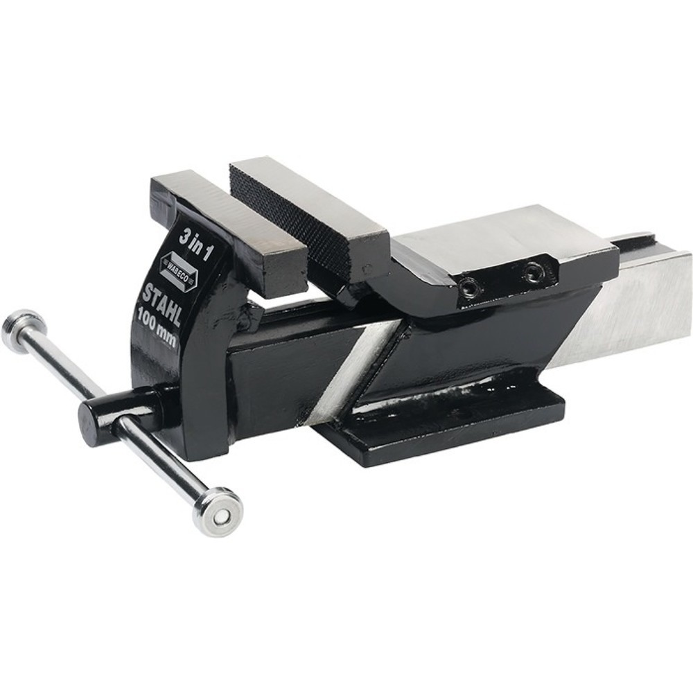 Image of  Amboss Grösse (axb): 88 x 59mmWABECO Parallelschraubstock Backen-B.100mm Spann-W.100mm Ganzstahl WABECO Parallelschraubstock Backen-B.100mm Spann-W.100mm Ganzstahl