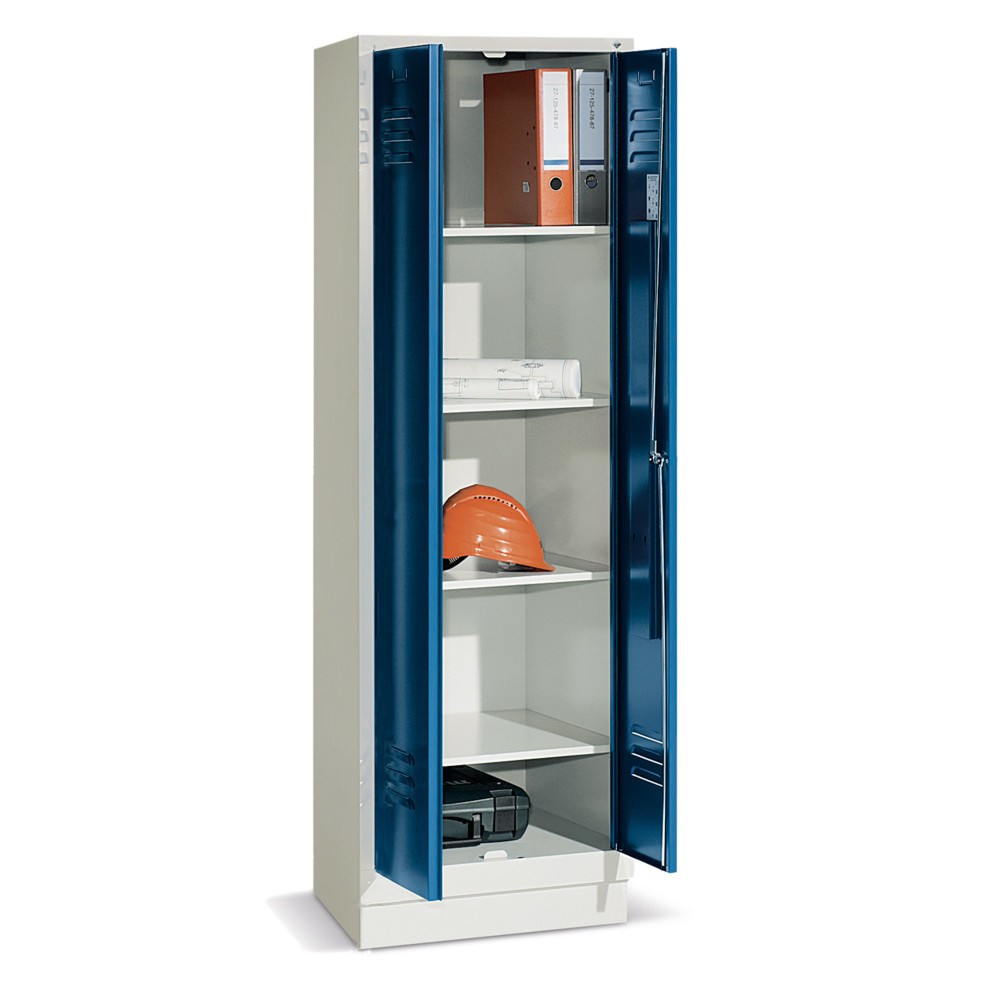 Image of Wäsche- und Aufbewahrungsschrank C+P Classic ohne Mitteltrennwand mit Schloss Als ideales Möbel für Ihre Sozialräume eignet sich ein Mehrzweckschrank sowohl zum Verstauen von Kleidung als auch von persönlichen Wertsachen. Bei diesem Schrank ohne Mitteltre