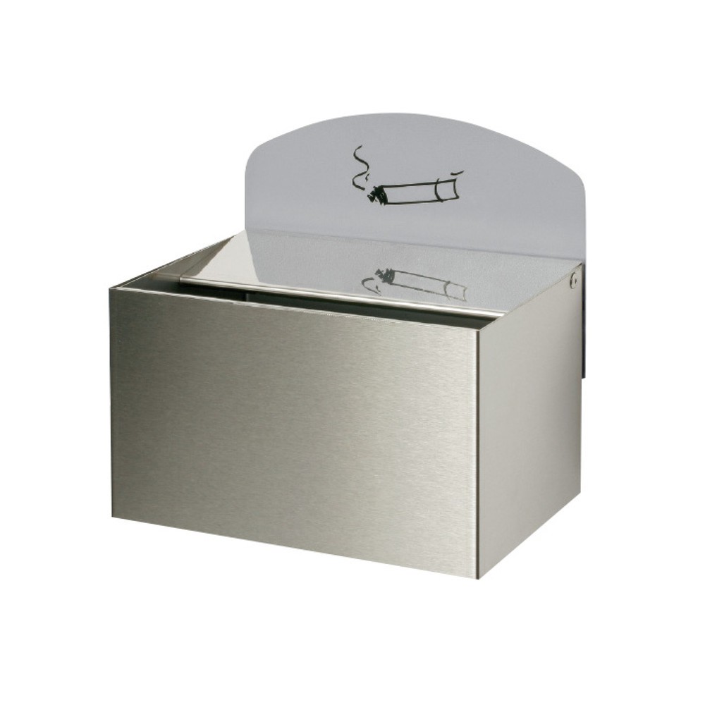 Image of Robuster und witterungsbeständiger Wandascher Der Wandascher VAR®, Edelstahl ist für die Anbringung in Aussenbereichen geeignet. Durch den gebürsteten Edelstahl ist der Wandascher robust und witterungsbeständig. Der Wandascher VAR®, Edelstahl wird mit ein