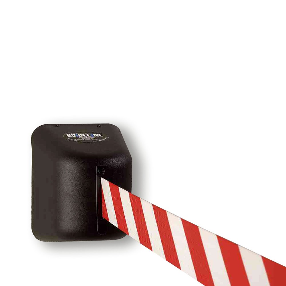 Image of Eine dauerhafte Absperrung mit einfachen Mitteln schaffen Der Wandgurt von RS-GUIDESYSTEMS® mit Kunststoffgehäuse ist durch seine Bauart platzsparend und einfach zu befestigen. An der Wand angebracht, kann dieser mit einer Gurtlänge von 5 m grosse Bereich