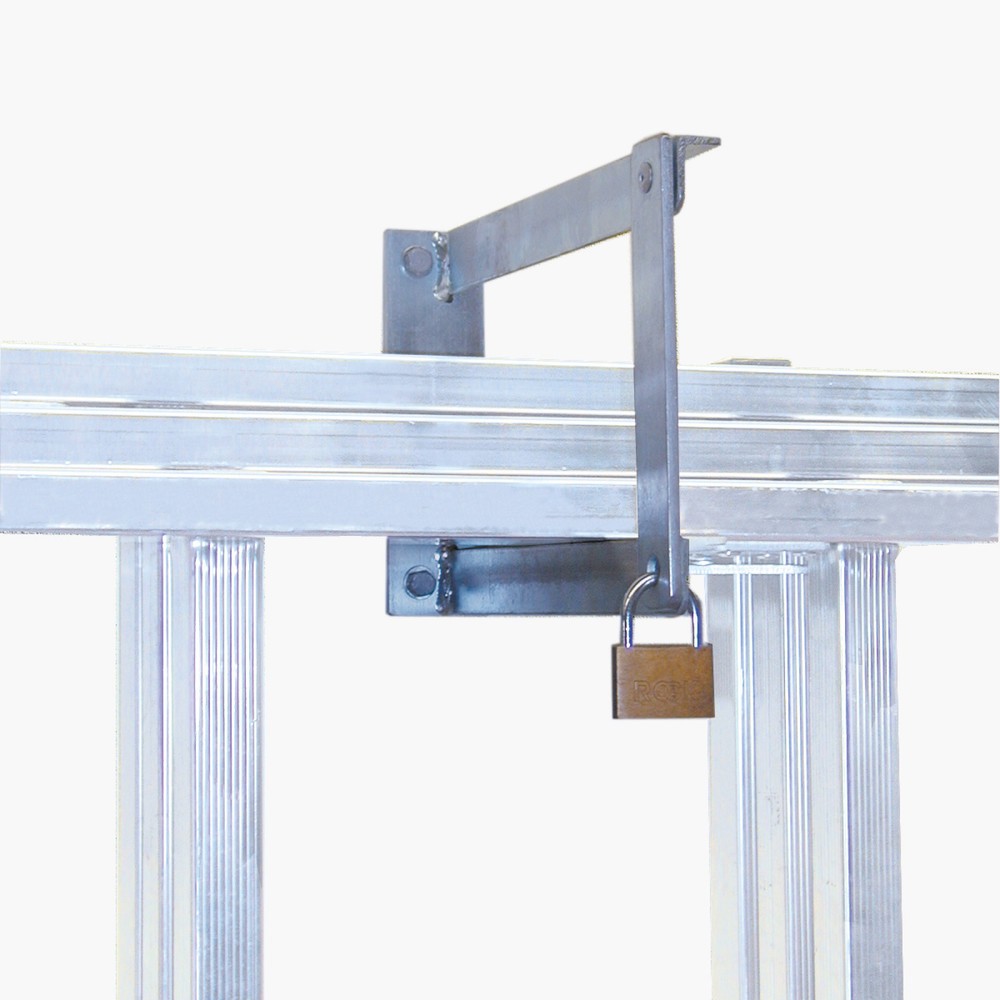 Image of  Material: Aluminium; Lieferumfang: 2 StückWandhalter-Set für Leitern, 2 Stk/VE Wandhalter-Set für Leitern, 2 Stk/VE