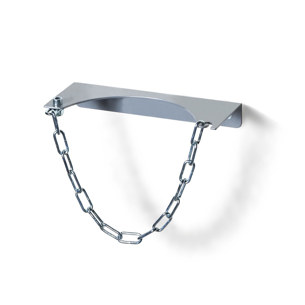 Image of Standsicher und ordentlich Gasflaschen lagern Die Wandhalterung von fetra® für Gasflaschen ist eine sichere Lösung, um Gasflaschen zu lagern oder auch am Einsatzort bereitzustellen. Aus solidem Stahlblech gefertigt und zum Korrosionsschutz feuerverzinkt, 