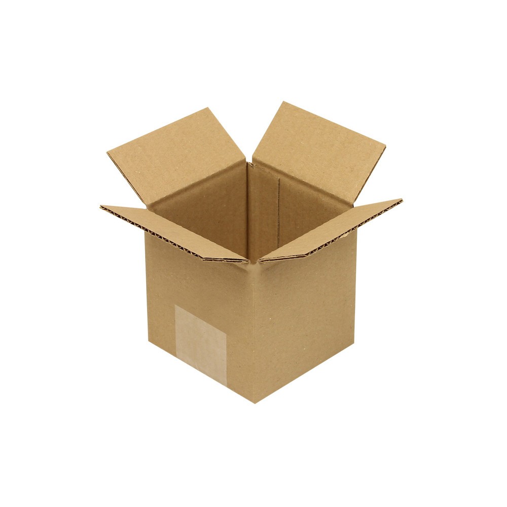 Image of  Individuelle Bedruckung - auch mehrfarbig - möglichWellpapp-Faltkarton, 1-wellig, 100 x 100 x 100mm, Qual. 1.10 E, braun Wellpapp-Faltkarton, 1-wellig, 100 x 100 x 100mm, Qual. 1.10 E, braun