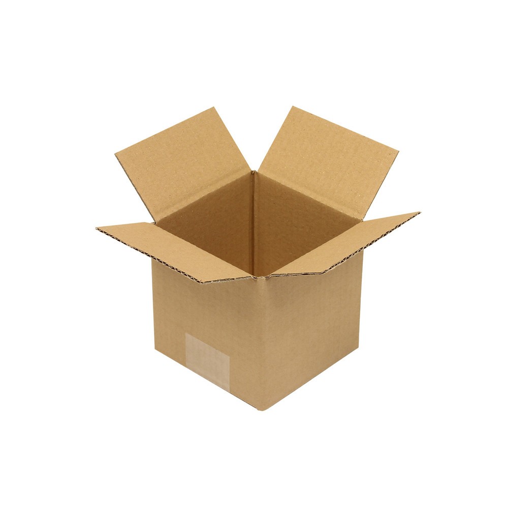 Image of  Individuelle Bedruckung - auch mehrfarbig - möglichWellpapp-Faltkarton 1-wellig, 120 x 120 x 120 mm, Qualität 1.10 E, braun Wellpapp-Faltkarton 1-wellig, 120 x 120 x 120 mm, Qualität 1.10 E, braun