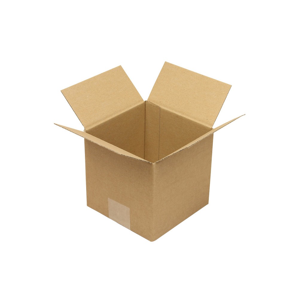 Image of  Individuelle Bedruckung - auch mehrfarbig - möglichWellpapp-Faltkarton 1-wellig, 150 x 150 x 150 mm, Qualität 1.20 B, braun Wellpapp-Faltkarton 1-wellig, 150 x 150 x 150 mm, Qualität 1.20 B, braun