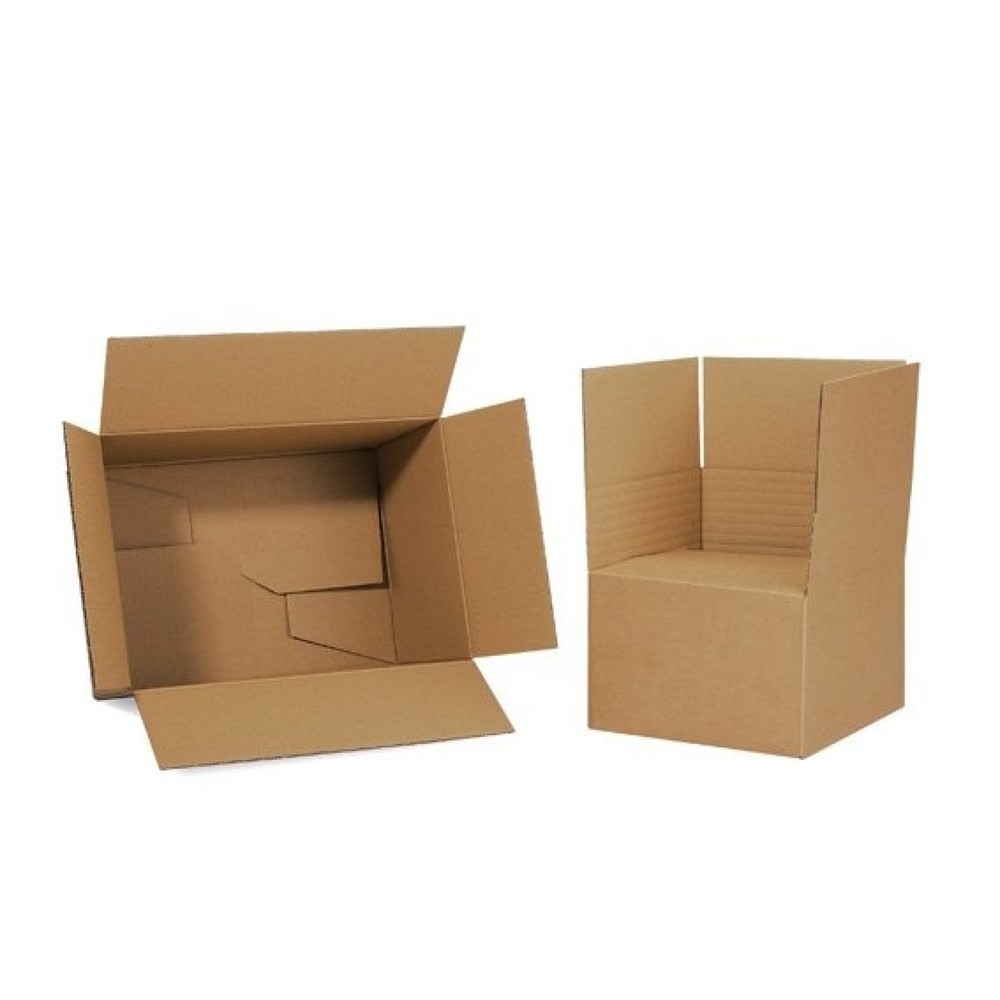 Image of  Passend für DIN A5Wellpapp-Faltkarton 1-wellig, 215 x 150 x 100 - 140 mm, Qualität 1.20 B, braun Wellpapp-Faltkarton 1-wellig, 215 x 150 x 100 140 mm, Qualität 1.20 B, braun