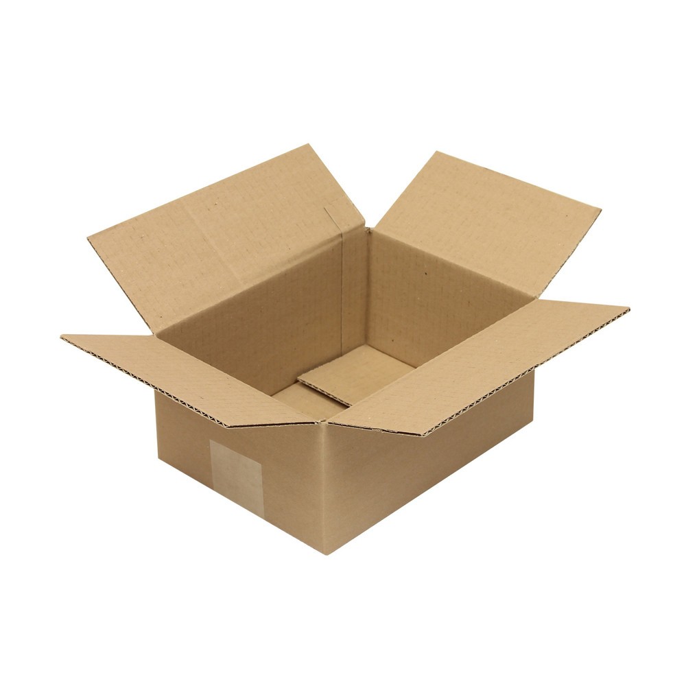 Image of  Individuelle Bedruckung - auch mehrfarbig - möglichWellpapp-Faltkarton 1-wellig, 220 x 160 x 100 mm, Qualität 1.20 B, braun Wellpapp-Faltkarton 1-wellig, 220 x 160 x 100 mm, Qualität 1.20 B, braun