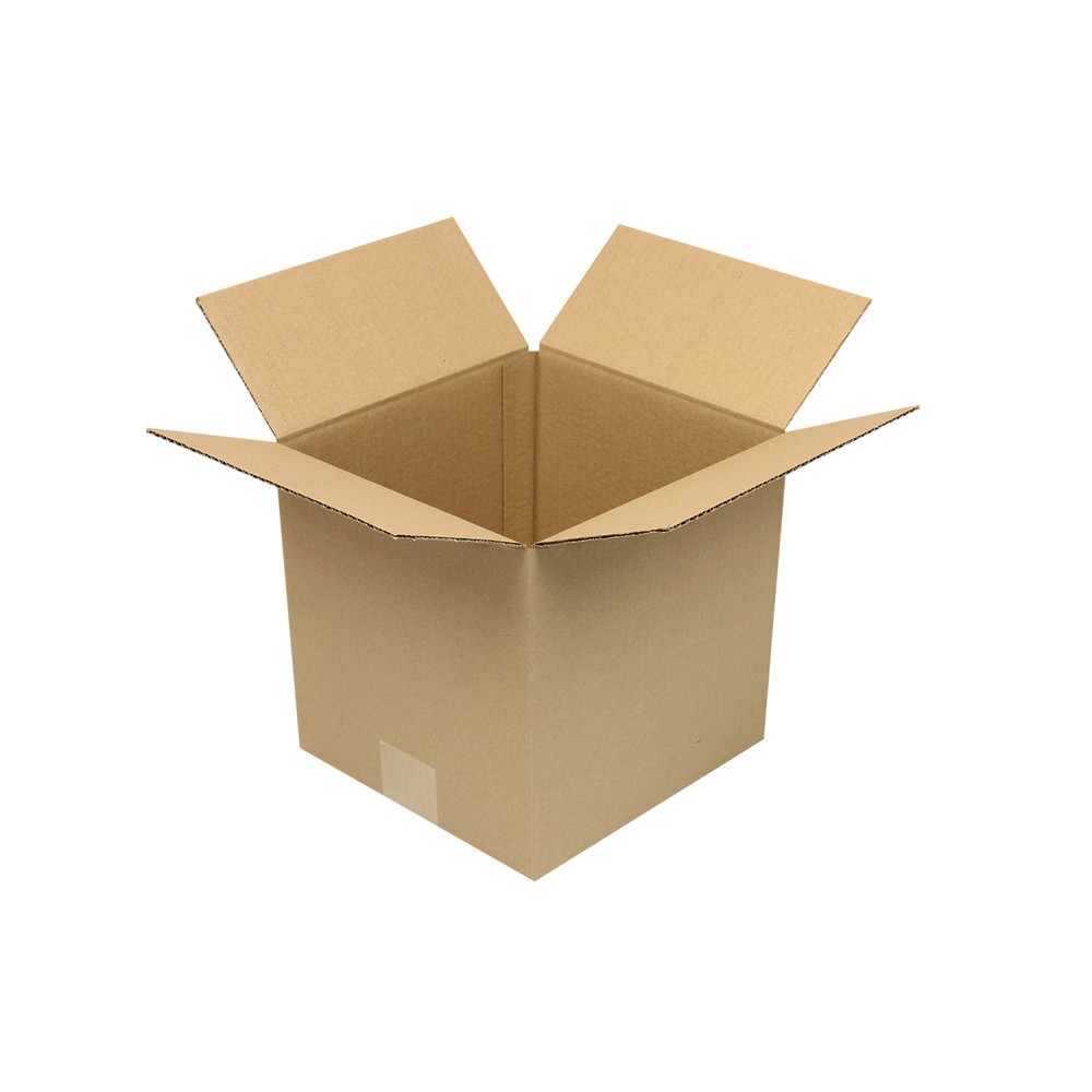 Image of  Individuelle Bedruckung - auch mehrfarbig - möglichWellpapp-Faltkarton 1-wellig, 220 x 210 x 210 mm, Qualität 1.20 B, braun Wellpapp-Faltkarton 1-wellig, 220 x 210 x 210 mm, Qualität 1.20 B, braun