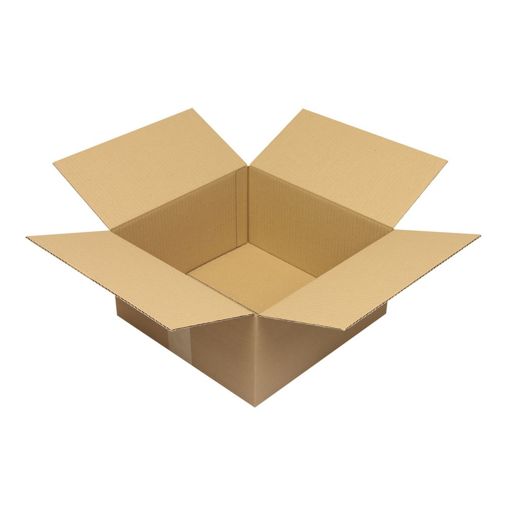 Image of  Individuelle Bedruckung - auch mehrfarbig - möglichWellpapp-Faltkarton 1-wellig, 300 x 300 x 150 mm, Qual. 1.2B, braun Wellpapp-Faltkarton 1-wellig, 300 x 300 x 150 mm, Qual. 1.2B, braun