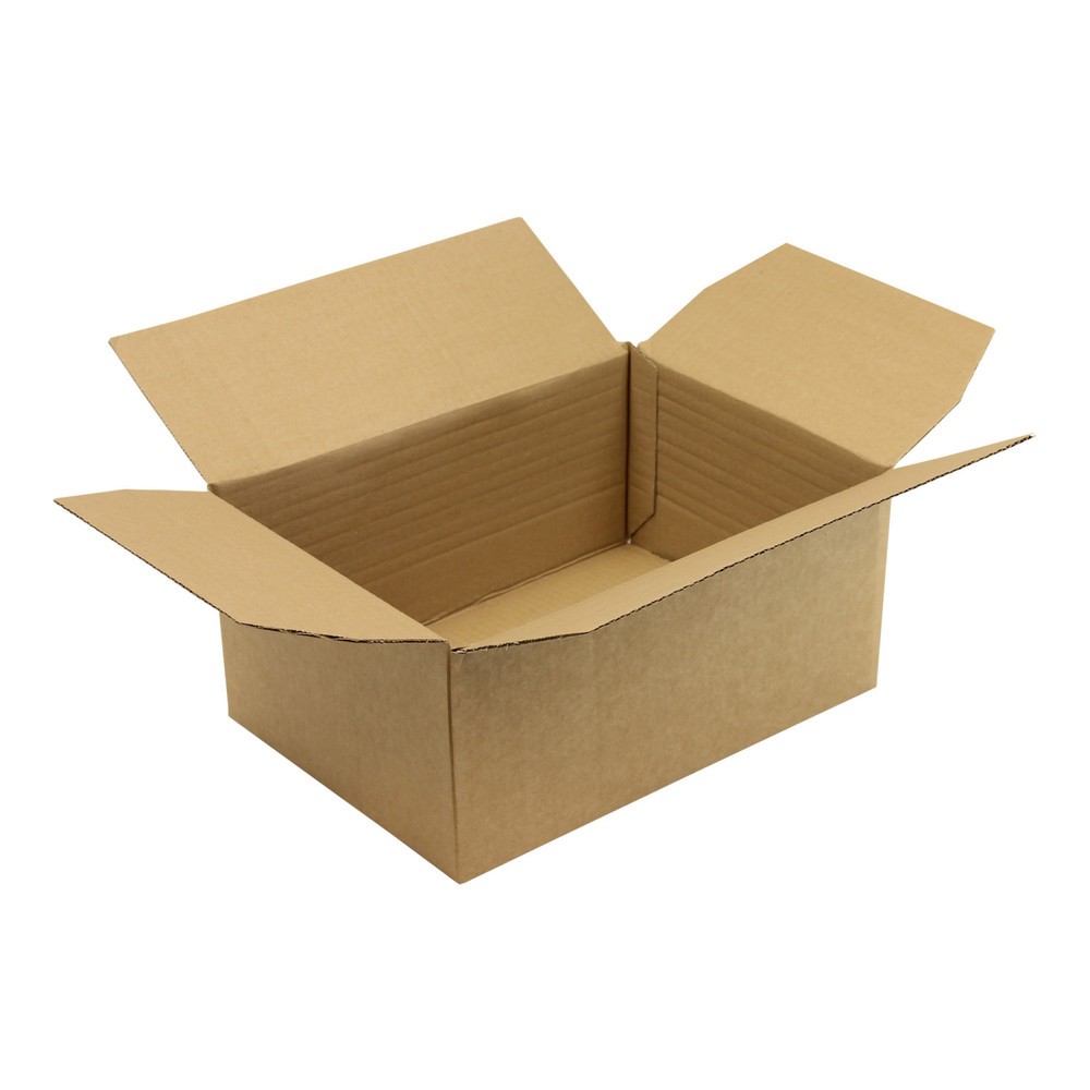 Image of  Platzsparende Lagerung durch flachliegende AnlieferungWellpapp-Faltkarton 1-wellig, 305 x 215 x 40 - 140 mm, Qualität 1.20 B, braun Wellpapp-Faltkarton 1-wellig, 305 x 215 x 40 140 mm, Qualität 1.20 B, braun