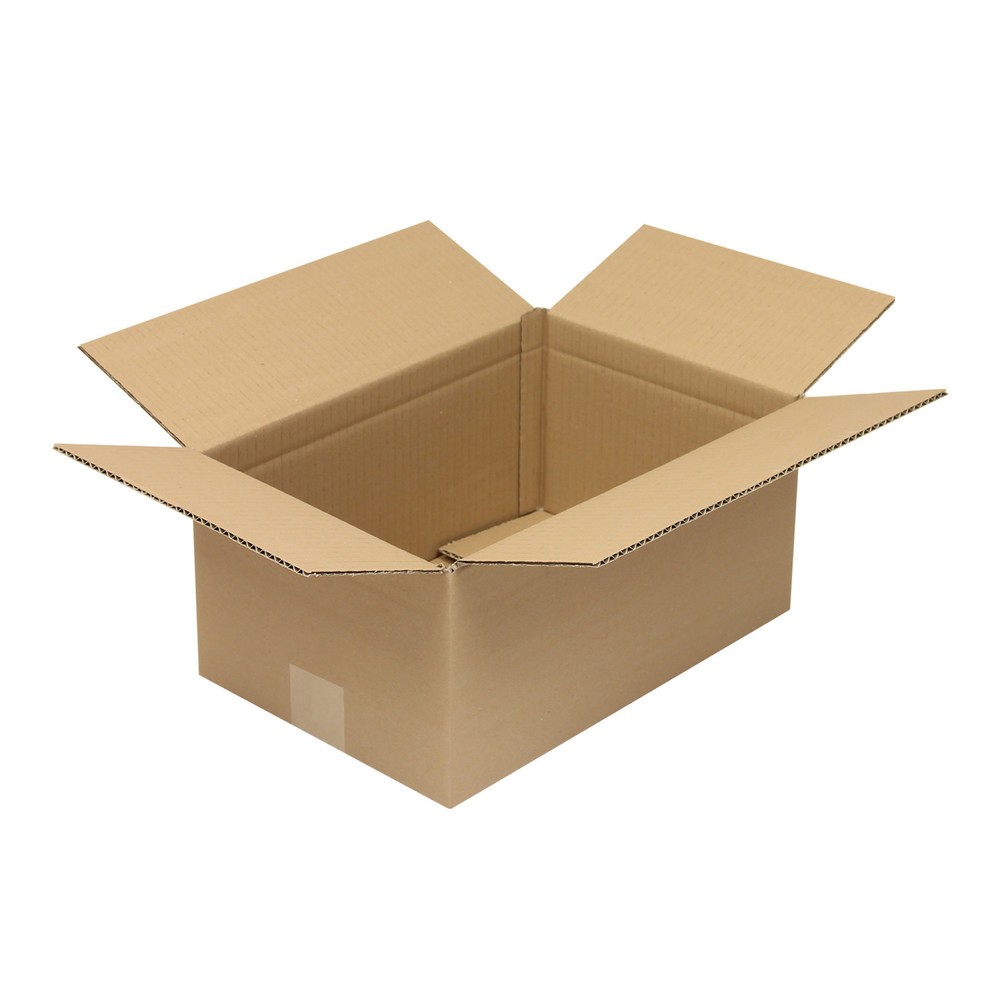 Image of  Individuelle Bedruckung - auch mehrfarbig - möglichWellpapp-Faltkarton 1-wellig, 350 x 230 x 160 mm, Qualität 1.20 C, braun Wellpapp-Faltkarton 1-wellig, 350 x 230 x 160 mm, Qualität 1.20 C, braun